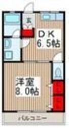 ヴィラホーライＢ棟の物件間取画像